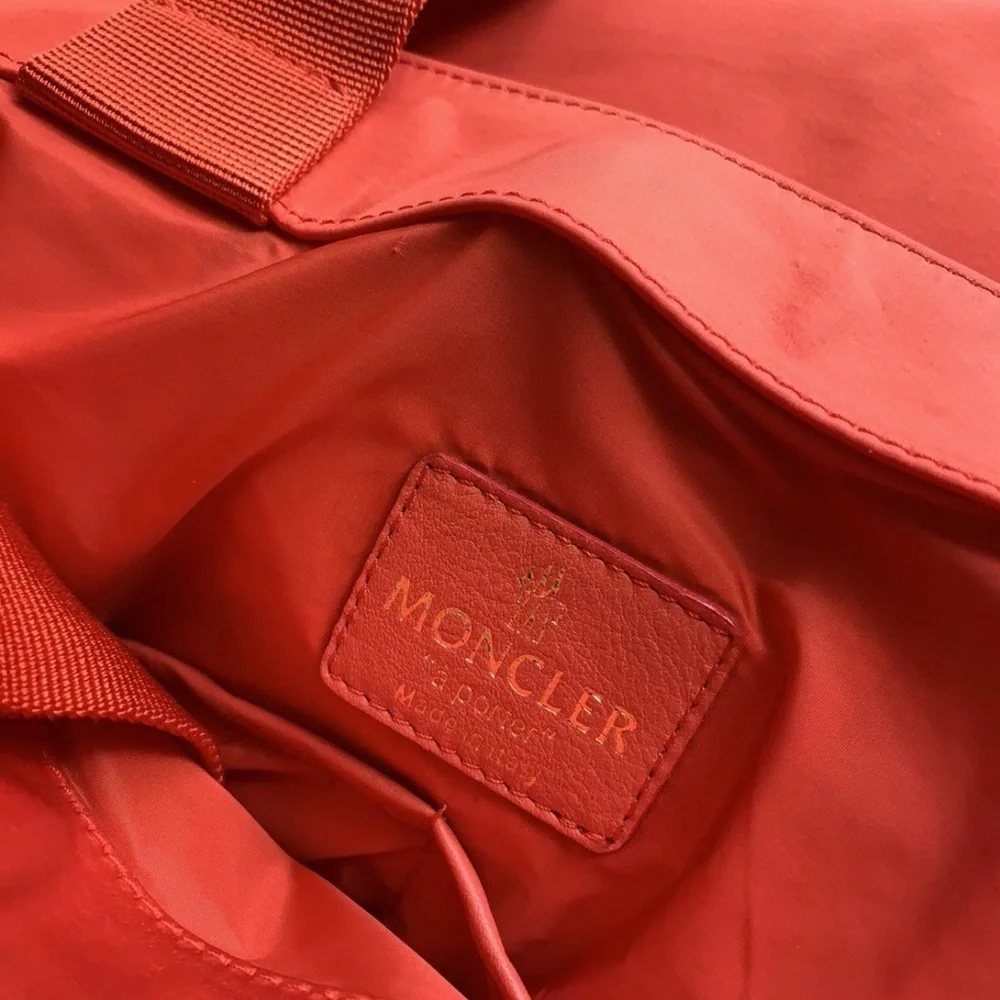 Vintage Moncler Red Nylon Cross Body Bag - Picture 2 of 6